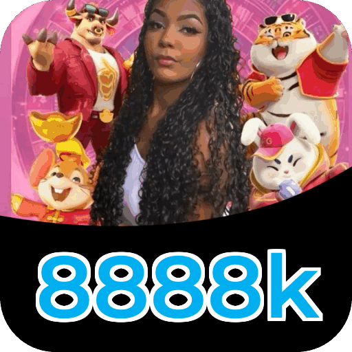 Interface do aplicativo 8888k mostrando jogos disponíveis no iOS e Android